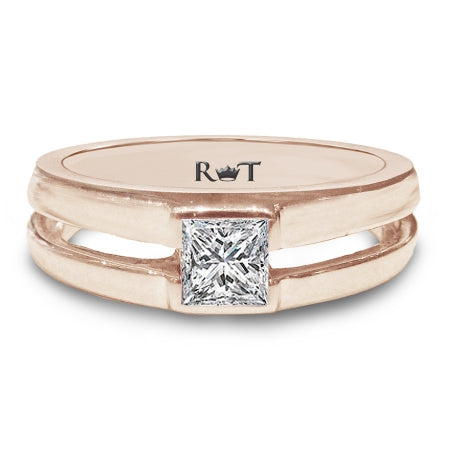 AIR 14K Rose Gold Solitaire
