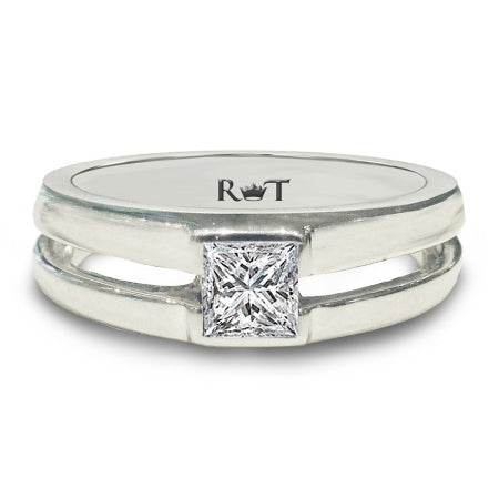 AIR 14K White Gold Solitaire