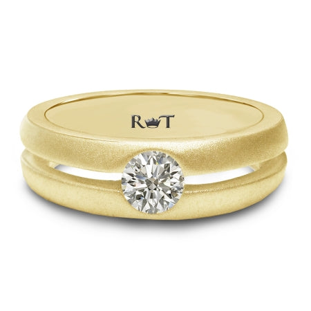 AIR 14K Yellow Gold Solitaire