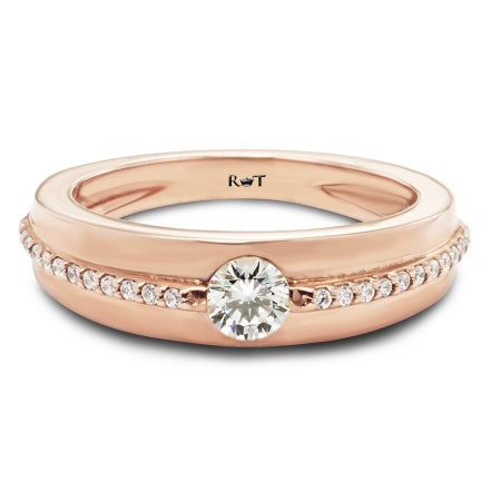 BRIDGES 14K Rose Gold Diamond Ring