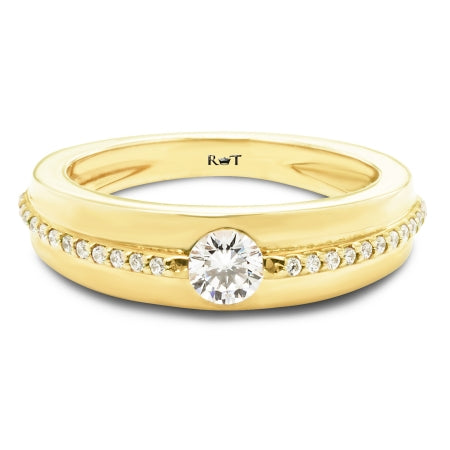 BRIDGES 14K Yellow Gold Diamond Ring