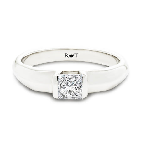 Euro Collection 14K White Gold Engagement Ring