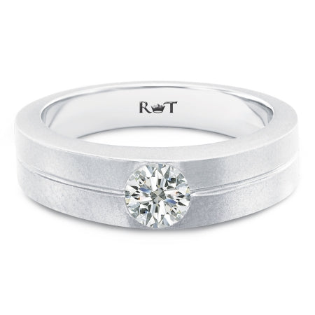 FUSION 14K White Gold Wedding Band