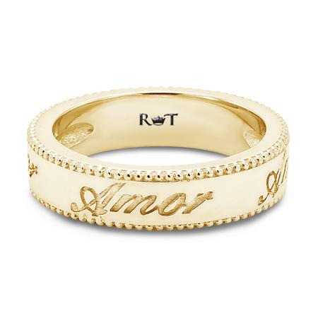 LVOE - 14K Yellow Gold - Love is Love - AMOR band