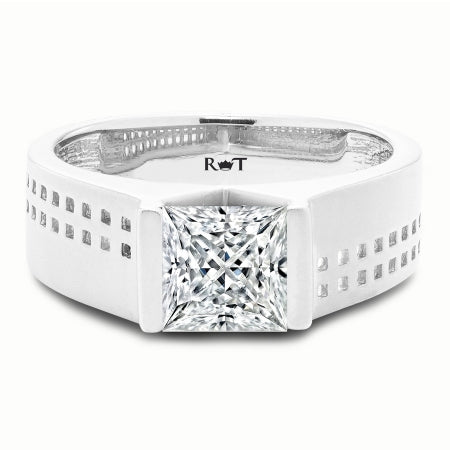 MESH Collection - 14K White Gold Mesh Diamond Solitaire