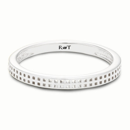 MESH Collection -14K White Gold Mesh Wedding Band