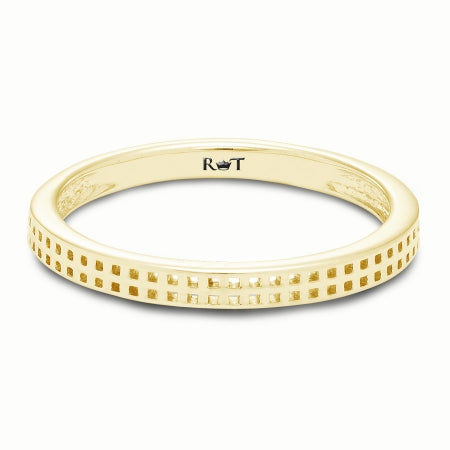 MESH Collection -14K Yellow Gold Mesh Wedding Band