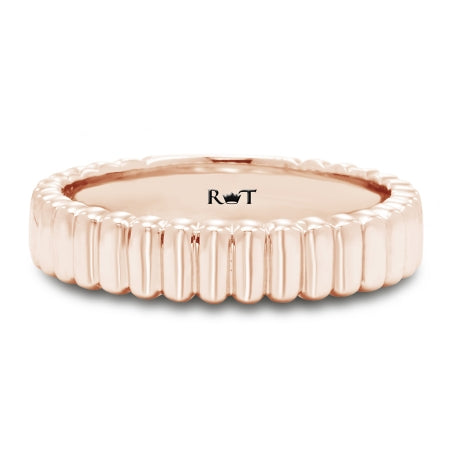 Ripples Collection 14K Rose Gold Wedding Band