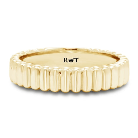 Ripples Collection 14K Yellow Gold Wedding Band
