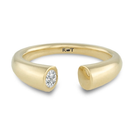 WED Collection - 14K Yellow Gold Sophisticated Diamond Solitaire